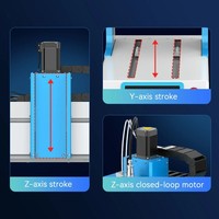 Machine à meuler les puces de carte mère CNC JC EM03 + 6 pièces pour IPHONE 11-15 Moule de meulage avant et arrière pour IPHONE 6-17 Pro Max