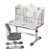 Ensemble table et chaise d'étude simple pour les élèves du primaire, bureau pour enfants avec fonction de levage, écriture, devoirs