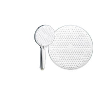 3-Function Large Panel Honeycomb <strong>Shower</strong> <strong>Head</strong> with Soft Rubber Nozzle Descaling <strong>Wall</strong> Mounting Modern and Simple Design - Product Image 2