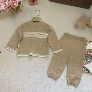 Nueva Ropa de Otoño para Bebé, Conjunto de Dos Piezas, Camiseta de Cuello Redondo, Pantalones Casuales, Diseño de Lujo, Modelo de Moda en Red - Product Image 3