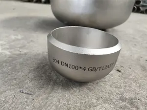 Customized Size Dished End Caps Head Petroleum Seamless Metal Threaded Welding 50mm End Cap Stainless Steel