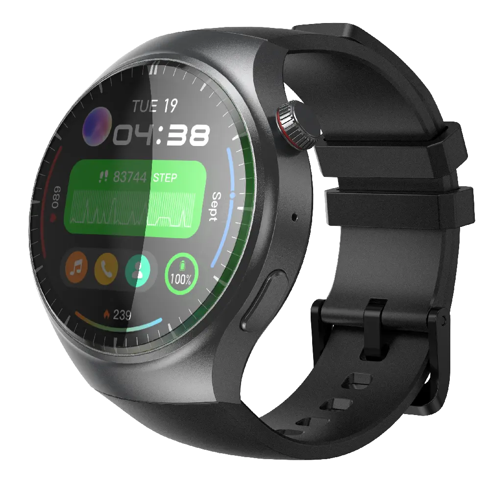 4G Android 8.1 SIM çağrı Bluetooth GPS yuvarlak akıllı saat Reloj akıllı İzle NFC ve sağlık izleme ile su geçirmez spor