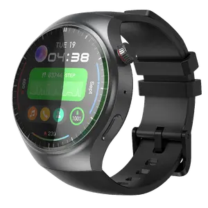 4G Android 8.1 SIM call Bluetooth GPS Round smart watch Reloj Inteligente watch Waterproof Sports with NFC and health monitoring