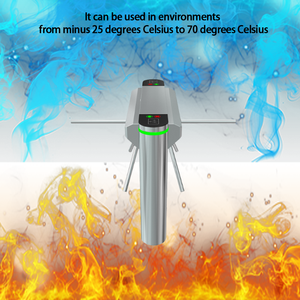 Barrière d'entrée à trois <span class=keywords><strong>bras</strong></span> articulés, tourniquet à trois rouleaux, prix d'usine JEWEI, pour gare ferroviaire - Product Image 4