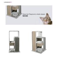 Longnew animal de compagnie Sisal grand chaton griffoir jouet grand chat tour Condo arbre à vendre