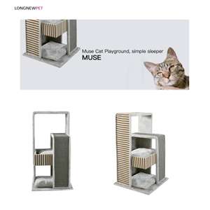 Longnew Pet Sisal Hoch Kätzchen Kratzen Post Spielzeug Große Katze Turm Condo Baum für Verkauf - Product Image 2
