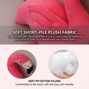 Peluche de Flamingo Súper Suave y Adorable de Dibujos Animados, con Relleno de Algodón PP, 25cm, Juguete Antiestrés, Premio para Máquina de Garras - Product Image 5