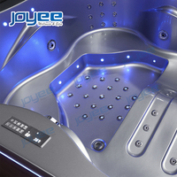 JOYEE – baignoire balneo 2 faces, bain en acrylique noir, tourbillon, bain de massage, salle de bain, 160