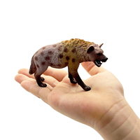 Jouets animaux hyène réalistes en PVC écologiques OEM ODM pour la maternité et l'éducation précoce, certifiés ASTM, échelle 1/60