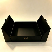 Boîte cadeau de luxe personnalisée à double porte avec insert en EVA découpé, logo estampé à chaud en or, boîte d'emballage en carton rigide pour cadeaux haut de gamme