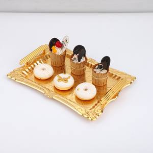 Service de table rectangulaire de Dubaï avec plateau de service à thé et café turcs gravés et écologiques - Product Image 6