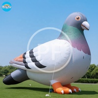Oiseau géant Gonflable Pêche Pigeon Modèle de dessin animé Gonflable Phénix Perroquet Oiseau Ballonpour la Publicité