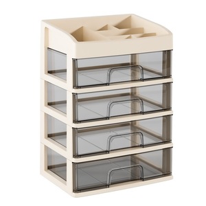 Drawer Style Desktop Storage <b>Box</b> With Transparent Drawers For Office Desk Organization Stationery And Cosmetics Organizer - Product Image 4