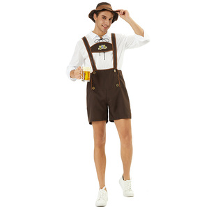 Disfraz de Cervecero Bávaro para Hombre, Oktoberfest de Múnich, Uniforme de Halloween, Color Marrón, Tallas M-3XL, Disfraz Masculino Adulto - Product Image 5