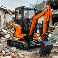 Harga Excavator Mini Multifungsi 2,6 Ton 3 Ton dengan Fungsi Ayun Samping