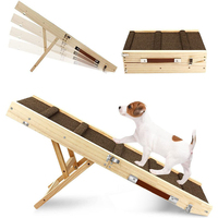 Rampe pour chien en bois réglable pour coffre de voiture, lit pour animaux de compagnie, petite rampe pour chien