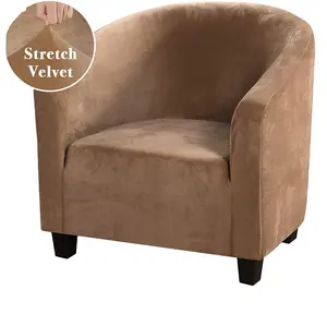 Club Chair Slipcover Soft Stretch Tub Chair Cover for Living Room and Bedroom Washable and Removable Armchair Protector