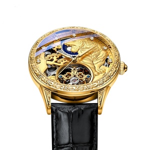 Orologio Meccanico Automatico da Uomo Fenyi, Nuovo Modello in Vera Pelle con Chiusura a Farfalla, Impermeabile, Luminoso, con Quadrante Tigre Dorato - Product Image 6