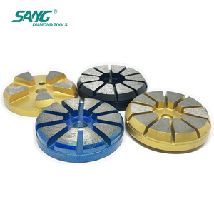 Outil abrasif à liaison métallique SANG à taux <span class=keywords><strong>d</strong></span>'élimination élevé, durable, bloc <span class=keywords><strong>de</strong></span> meulage diamanté <span class=keywords><strong>de</strong></span> 3 pouces pour le polissage des sols en béton - Product Image 1