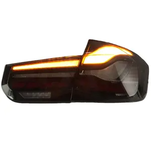 Feu arrière à LED pour BMW Série 3 F30 F35 F80 Feu arrière GTS M4 Style Car Modified Singal Lamps Turning Brake Lights Plug and Play