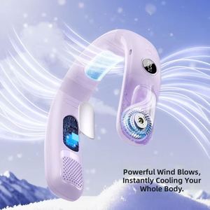 <b>Usb</b> Charging 4000Mah Rechargeable Portable <b>Mini</b> High Quality Semiconductor <b>Fan</b> Outdoor Summer Personal Neck Cooling - Product Image 4