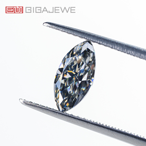 GIGAGEWE Đá Quý Tổng Hợp Moissanite Cắt Màu Xám Marquise Màu Xám Tự Nhiên Để Làm Trang Sức - Product Image 3