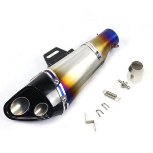 Silencieux d'échappement de moto en Fiber de carbone pour Nmax FZ1 R6 R15 R3 <span class=keywords><strong>ZX6R</strong></span> ZX10 Z900 CBR1000 GSXR1000 PCX125 PCX150 - Product Image 3