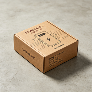 Expédition Flash en 72H, Boîte d'expédition en carton ondulé recyclé imprimée sur mesure pour batterie externe, Emballage écologique et sûr, Vente en gros - Product Image 3