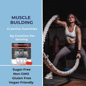 Etiqueta privada Preentrenamiento Creatina Crecimiento muscular Gummies Osos Aumento de peso Creatina monohidrato Gummies 5g para mujeres y hombres - Product Image 6