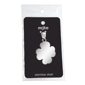 Piccolo Ciondolo a Fiore in Acciaio 22x26mm, Charm per Gioielli Raffinati - Product Image 2