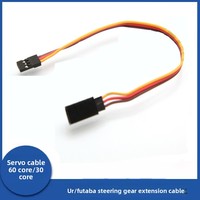 Câble d'extension servo 60/30 Core JR Futaba Dupont pour modèle RC, drone, ESC, moteur