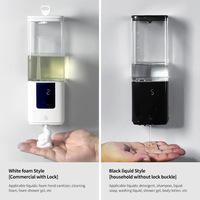 Distributeur automatique de savon liquide mural USB rechargeable avec capteur, qualité commerciale, usine d'origine OEM ODM