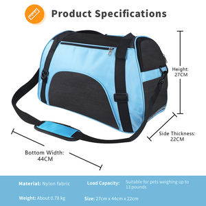 पालतू जानवरों की यात्रा बैग टिकाऊ बिल्ली बिल्ली के लिए बिल्ली वाहक - Product Image 5