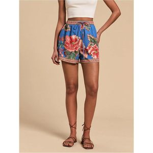 FOXA Women's <b>Boho</b> Floral Summer Shorts High Waisted Wide Leg Tropical Holiday Vacation Shorts - Product Image 5