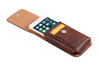 Étui de transport en cuir PU de qualité supérieure pour téléphone portable avec clip et boucle de ceinture pour la plupart des téléphones portables