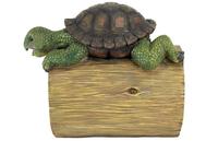 Statue de décoration de jardin en polyrésine, gouttes de tortue, gardien du spot lumineux, couleur complète