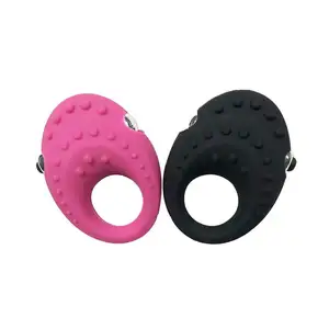 Anello Del Rubinetto del pene di Vibrazione Elettrica/Silicone Stimolante Anello/Eiaculazione di Ritardo Anello Del Rubinetto con approvazione del CE