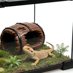 Adorno de Acuario Vintage de Resina en Forma de Túnel, Refugio para Peces Pequeños y Camarones - Product Image 3