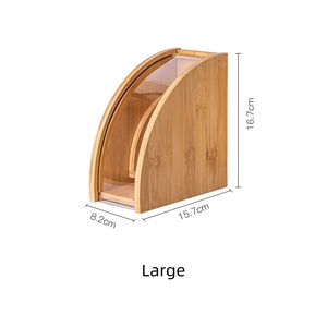 Support en bois pour filtres à café et distributeur de papier – Organisateur de cuisine portable avec rangement et distributeur pour <span class=keywords><strong>Aeropress</strong></span> - Product Image 4