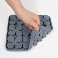 Tapis d'alimentation antidérapant, imperméable, en silicone de qualité alimentaire, durable et facile à nettoyer pour chiens et chats, tapis pour gamelle