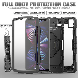 <span class=keywords><strong>Funda</strong></span> protectora resistente de silicona con correa de mano y rotación 360 para <span class=keywords><strong>iPad</strong></span> <span class=keywords><strong>Pro</strong></span> <span class=keywords><strong>11</strong></span> 2021 2020 2018 - Product Image 3