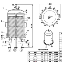Nouveau boîtier de filtre lenticulaire en acier inoxydable 316L 304 de qualité alimentaire, 12/16 pouces, capacité 500 L/h, certifié CE pour la vodka/la bière