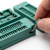 Connecteur ZIF 2,54 mm avec pas de centre 7,62/15 mm, prise universelle verte de type DIP 2,54 mm, plaqué étain