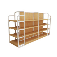Étagères en bois économiques pour supermarchés, présentoir pour magasin, épicerie