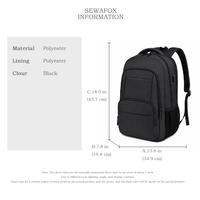 Sac à dos multifonctionnel pour ordinateur portable 16 pouces avec logo personnalisé, idéal pour le travail, les affaires et les voyages de loisirs
