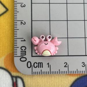 Mignon Mini Ocean Series Resinpendants, crabes, tortues, breloques étoiles de mer patchs en résine adaptés aux accessoires de fabrication de bijoux - Product Image 3