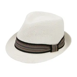 Фетровая шляпа JAKIJAYI с новейшим дизайном, летняя шляпа из белого полиэстера