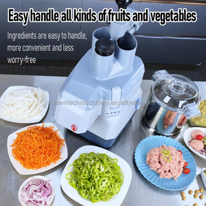 Procesador de Alimentos Eléctrico Yunqingtech, Cortador Comercial de Frutas y Verduras con Función de Rebanado y Picado, 4 Cuchillas - Product Image 5