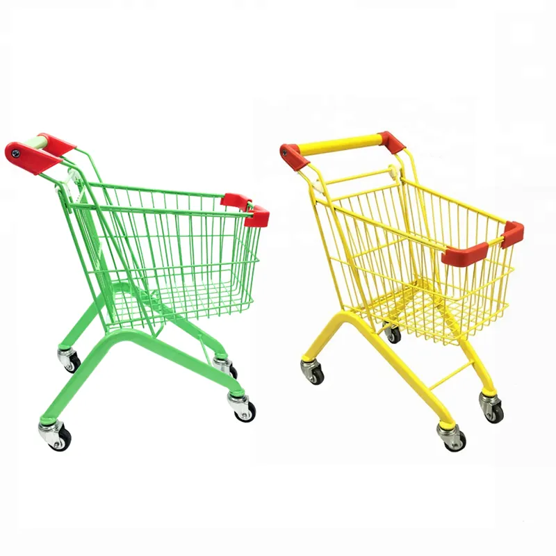 Nieuw Ontwikkelde Kids Shopping Trolley Voor Supermarkt Kids Winkelwagen Voor Speelgoed