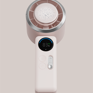 Yeni yüksek hızlı Motor Fan silikon kordon akıllı slayt kontrolü yuvarlak dijital ekran soğuk Compress s Fan için 2026 yaz - Product Image 4